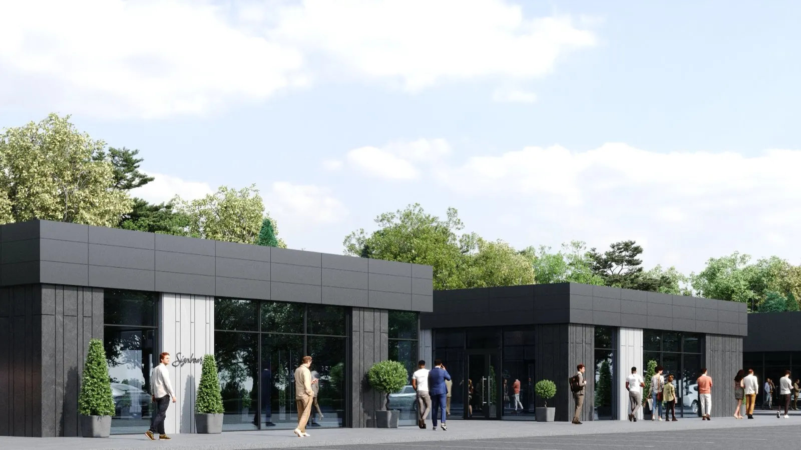 Нове будівництво торгівельного комплексу