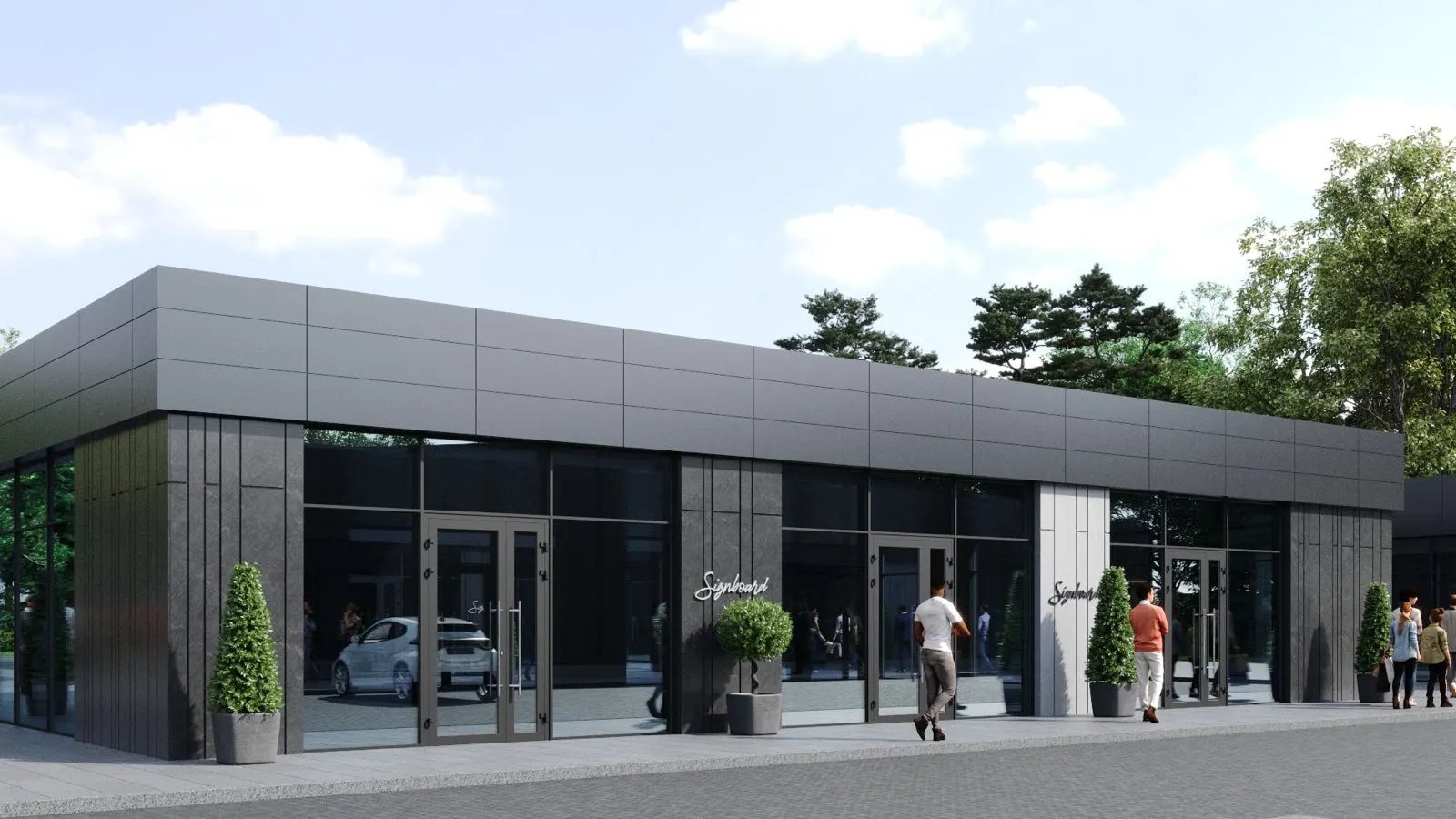 Нове будівництво торгівельного комплексу