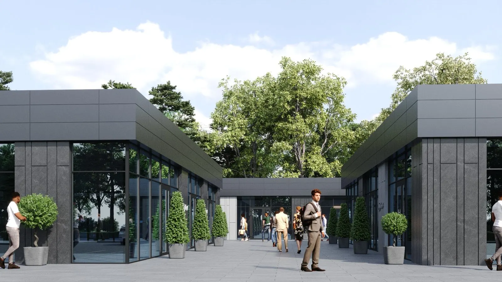 Нове будівництво торгівельного комплексу