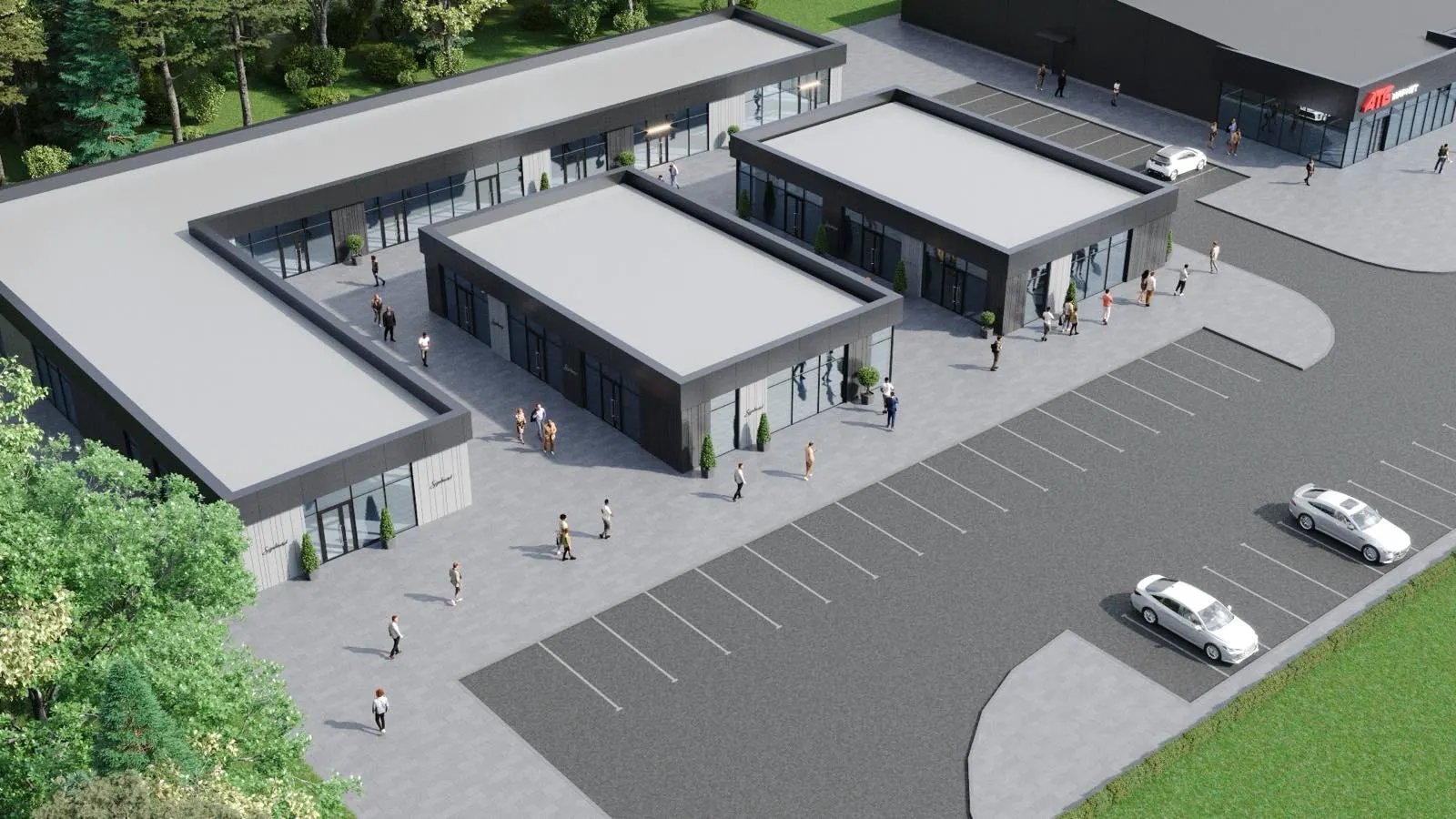 Нове будівництво торгівельного комплексу