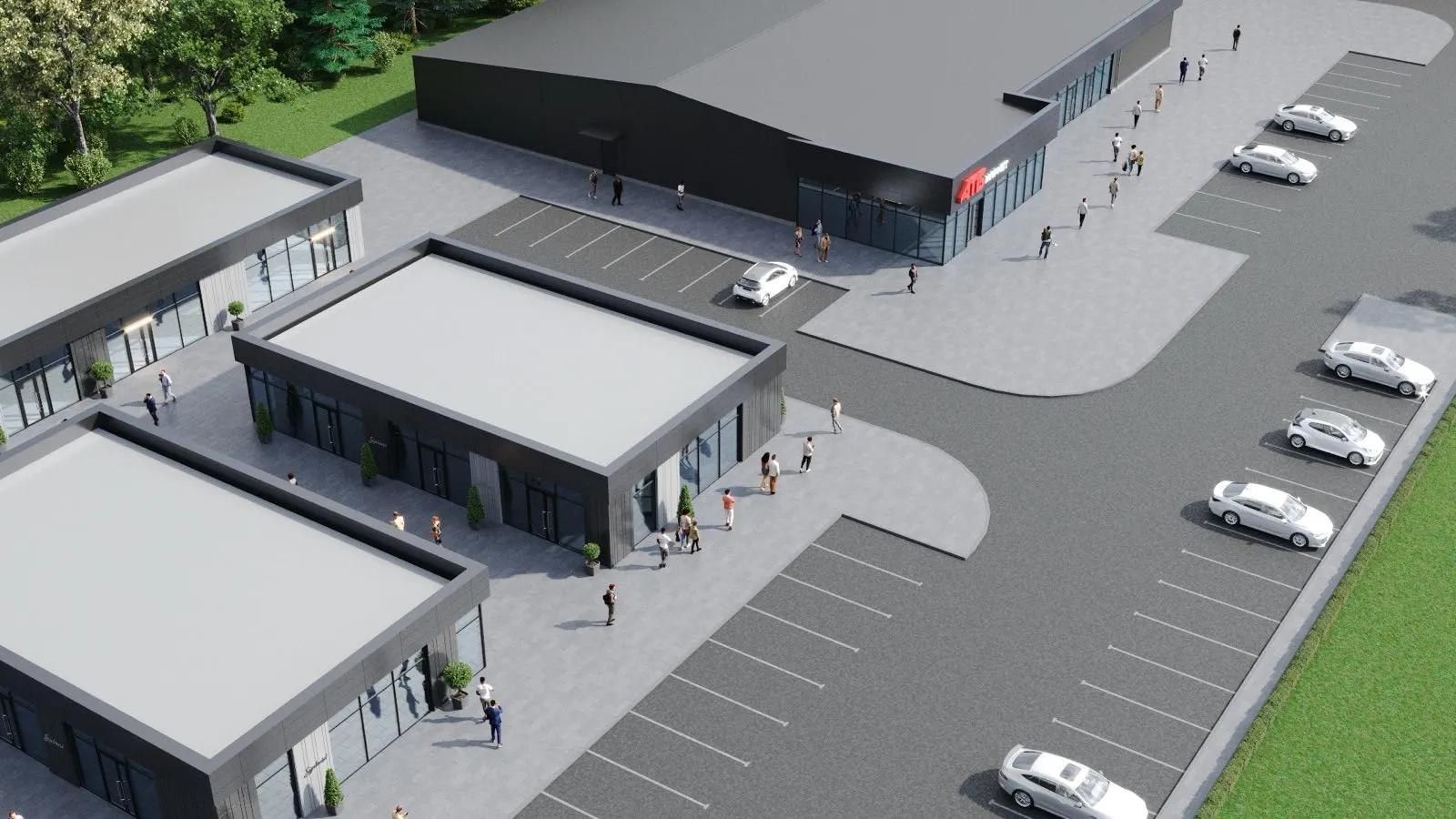 Нове будівництво торгівельного комплексу