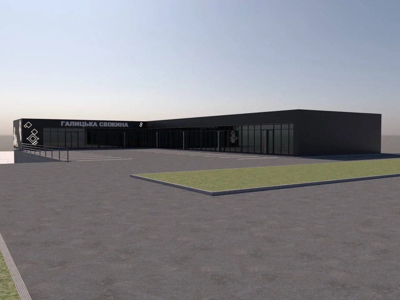 Нове будівництво торгівельного комплексу