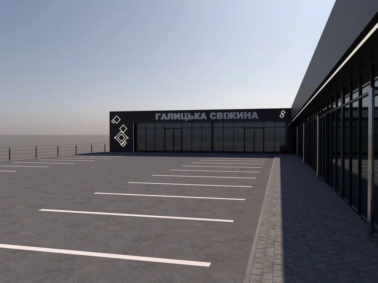 Нове будівництво торгівельного комплексу