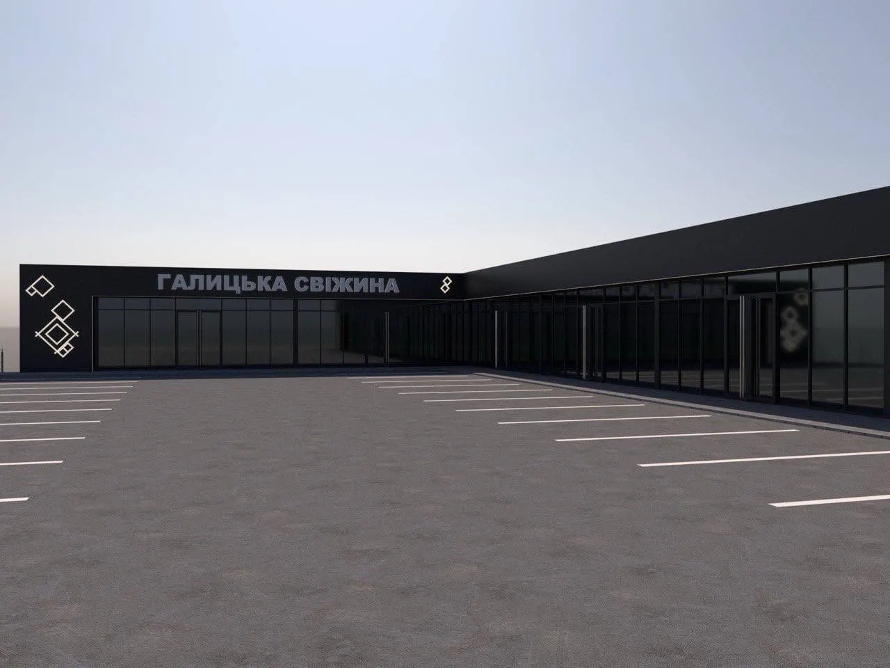 Нове будівництво торгівельного комплексу