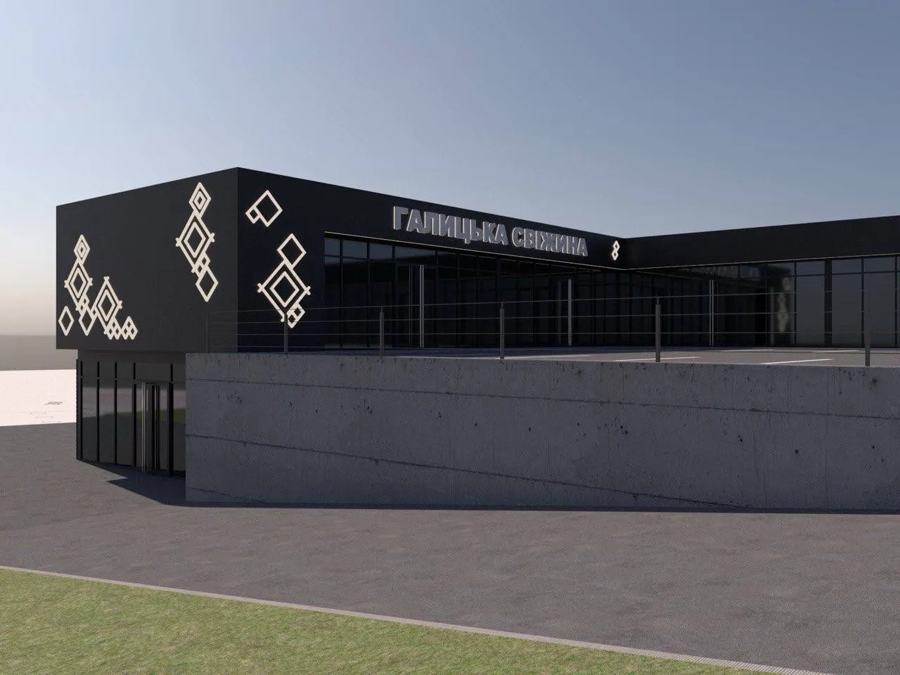 Нове будівництво торгівельного комплексу